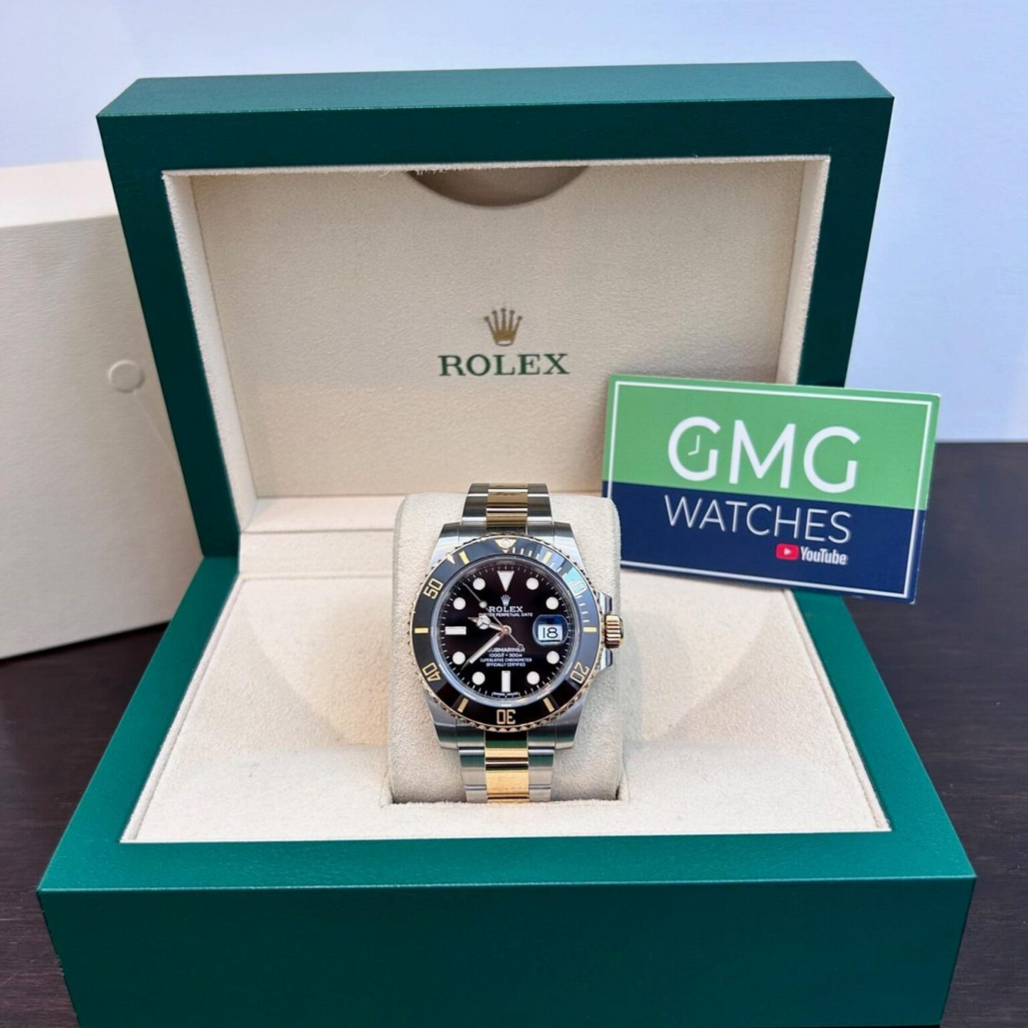 Rolex Submariner , Bi-metal Oyster, black Dial