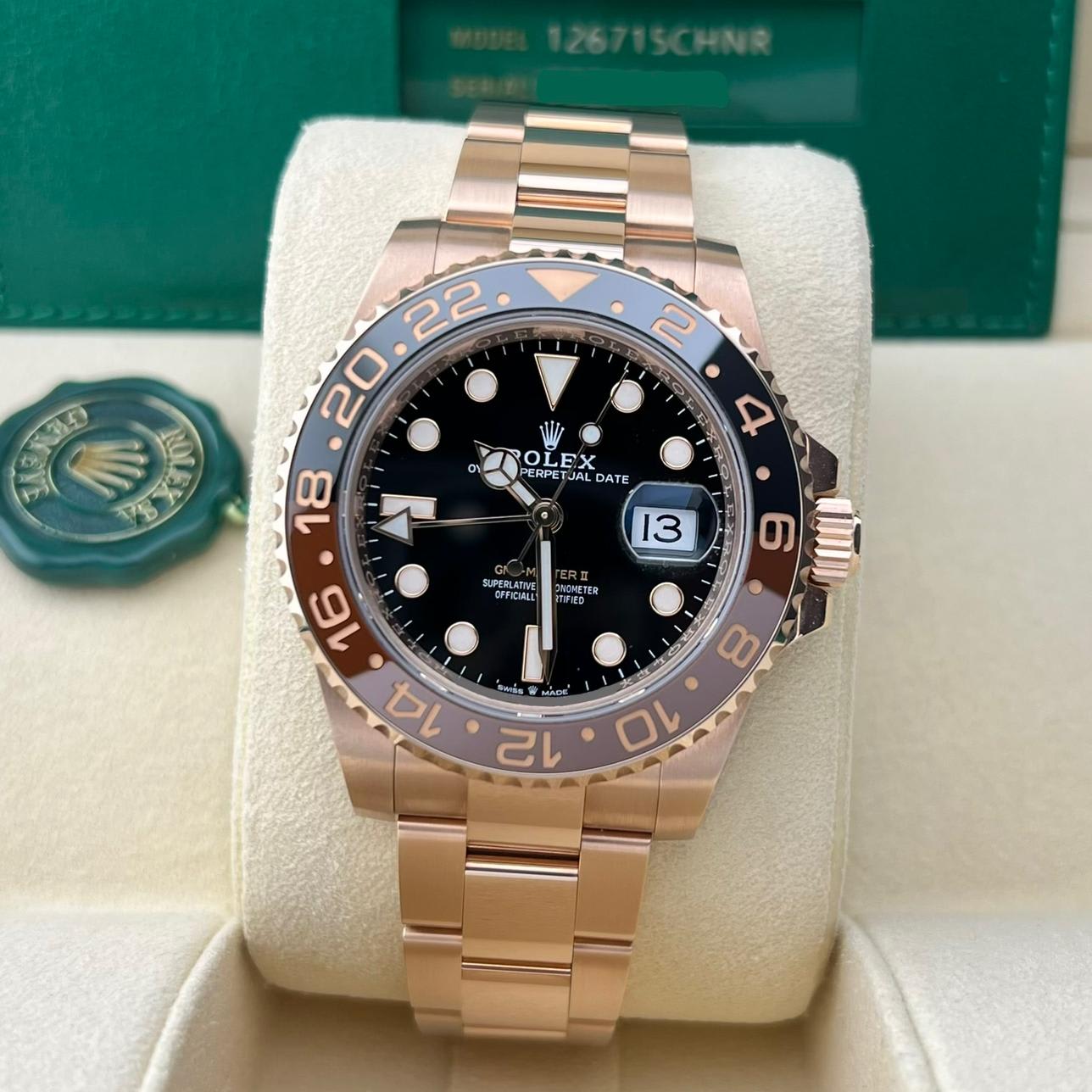 Rolex GMT-Master II –  Root Beer Full Rose Gold –