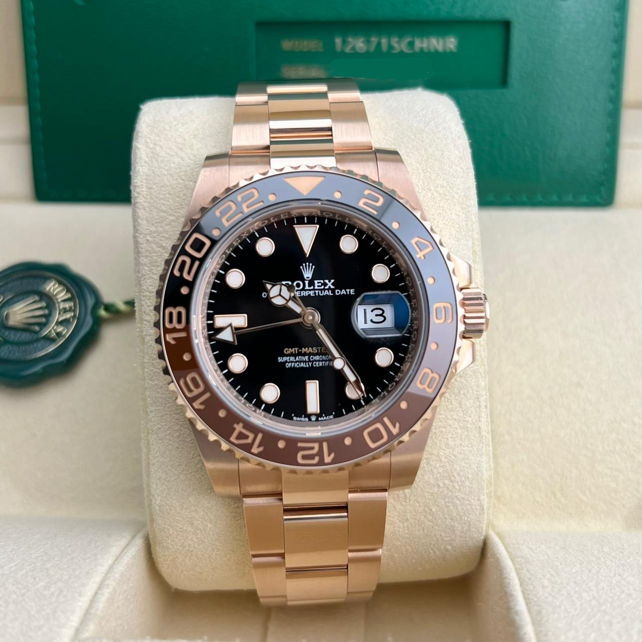 Rolex GMT-Master II –  Root Beer Full Rose Gold –