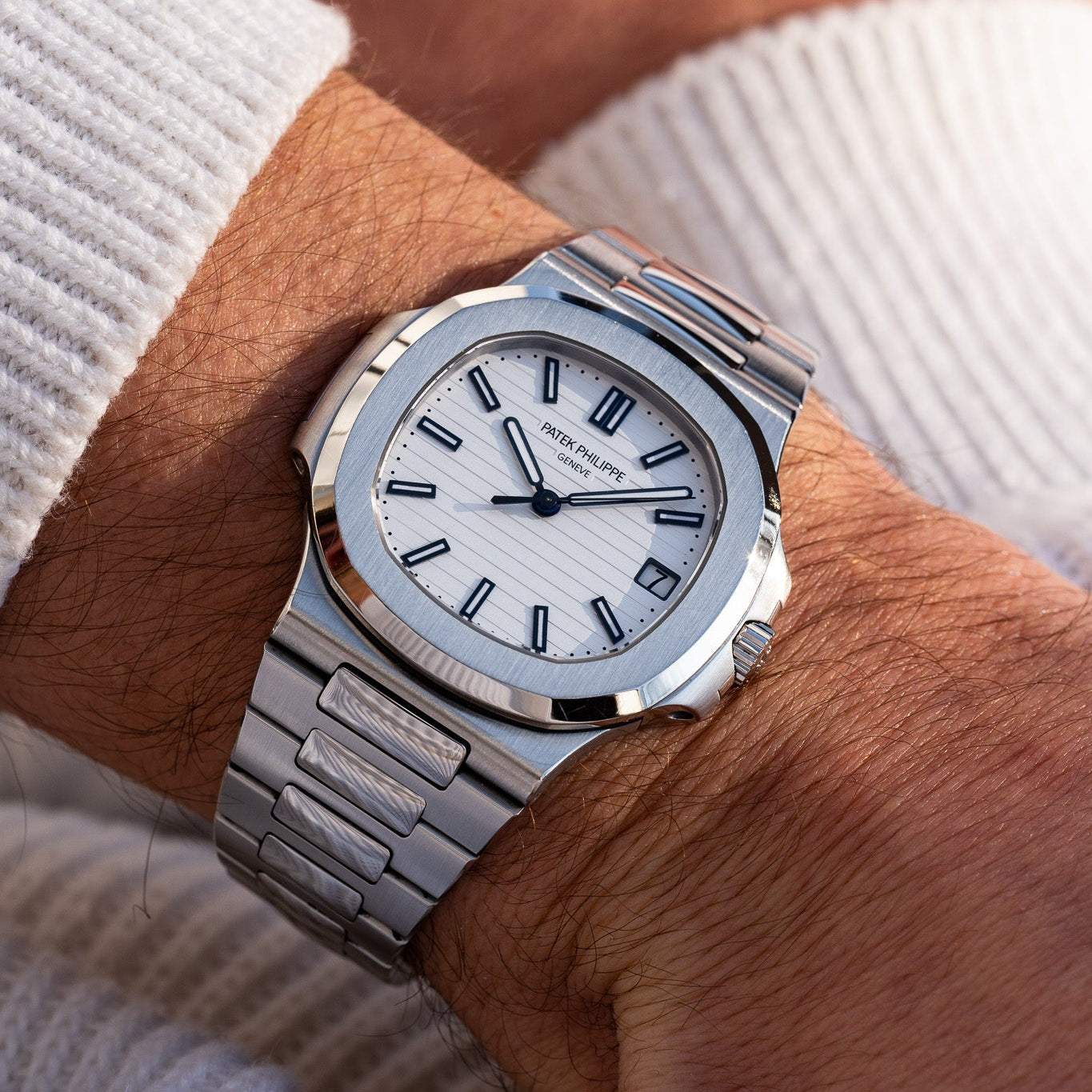 Patek Philippe Nautilus white Dial