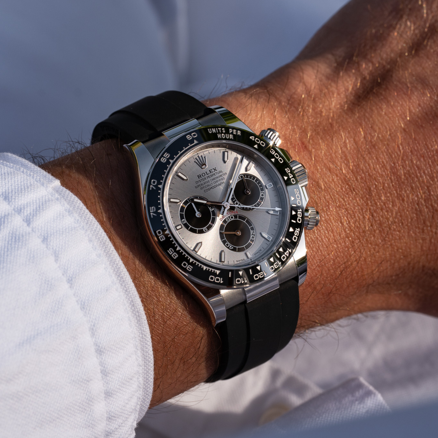 Rolex Daytona Ghost Dial Oysterflex White