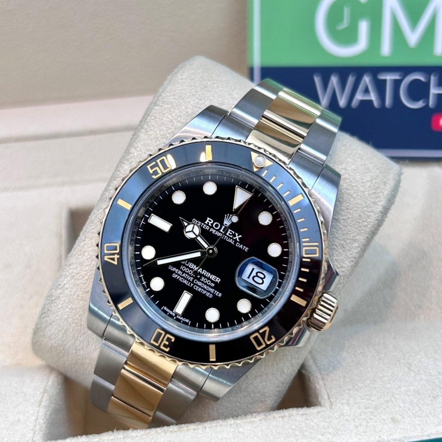 Rolex Submariner , Bi-metal Oyster, black Dial