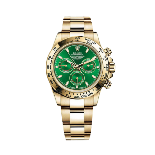 Rolex Daytona – Yellow Gold Green Dial –