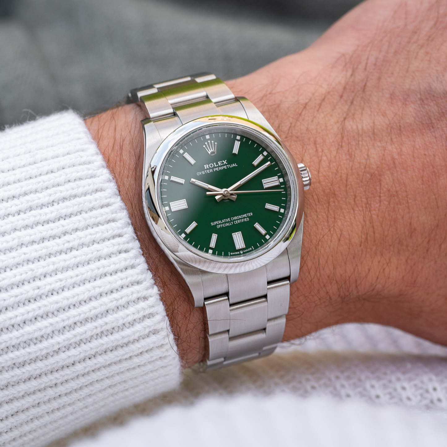 Rolex Oyster Perpetual – Green Dial –