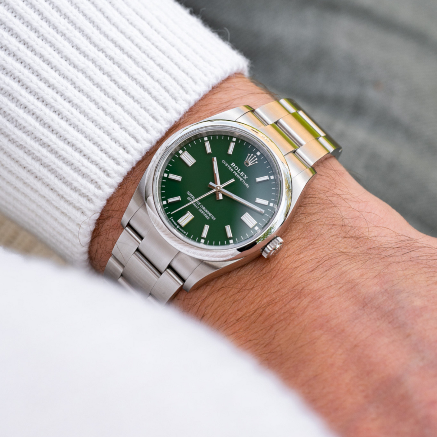 Rolex Oyster Perpetual – Green Dial –