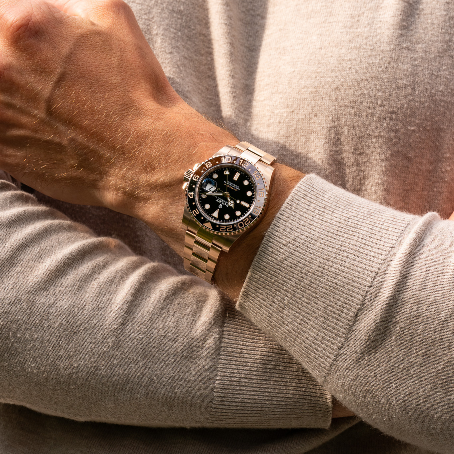 Rolex GMT-Master II –  Root Beer Full Rose Gold –