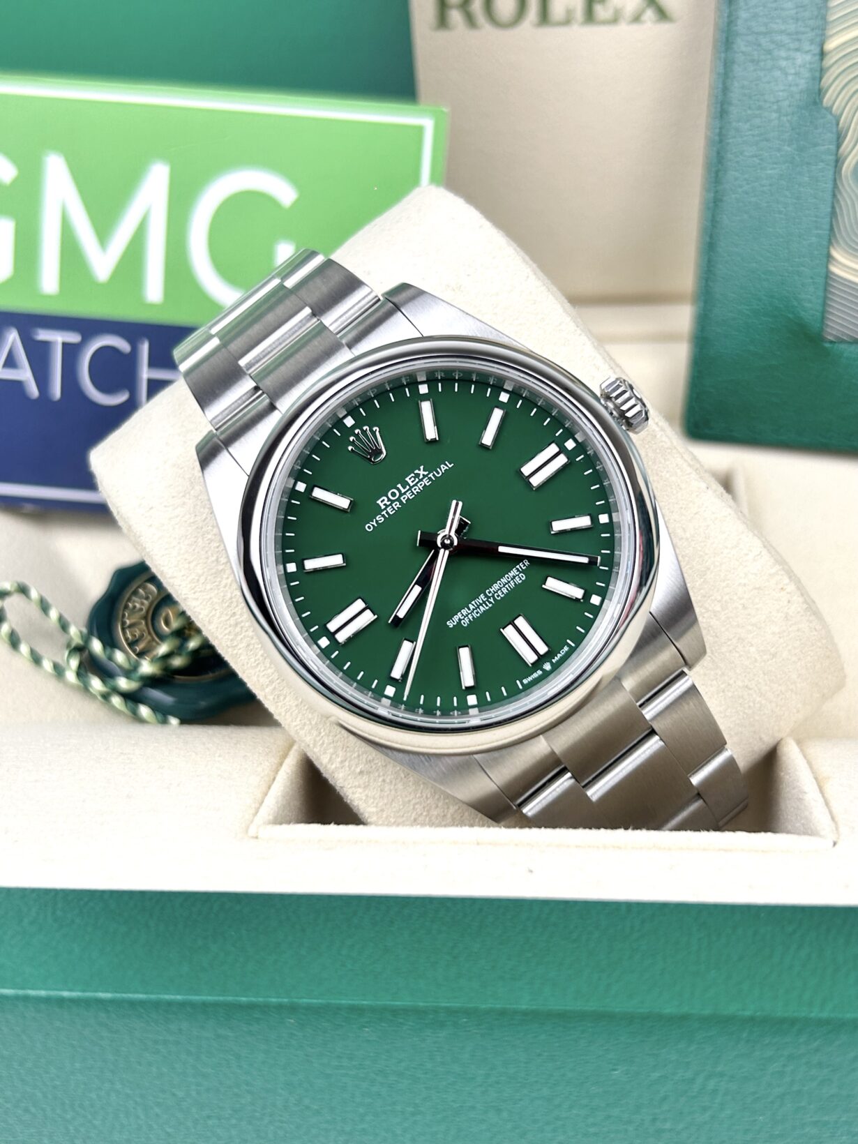 Rolex Oyster Perpetual – Green Dial –