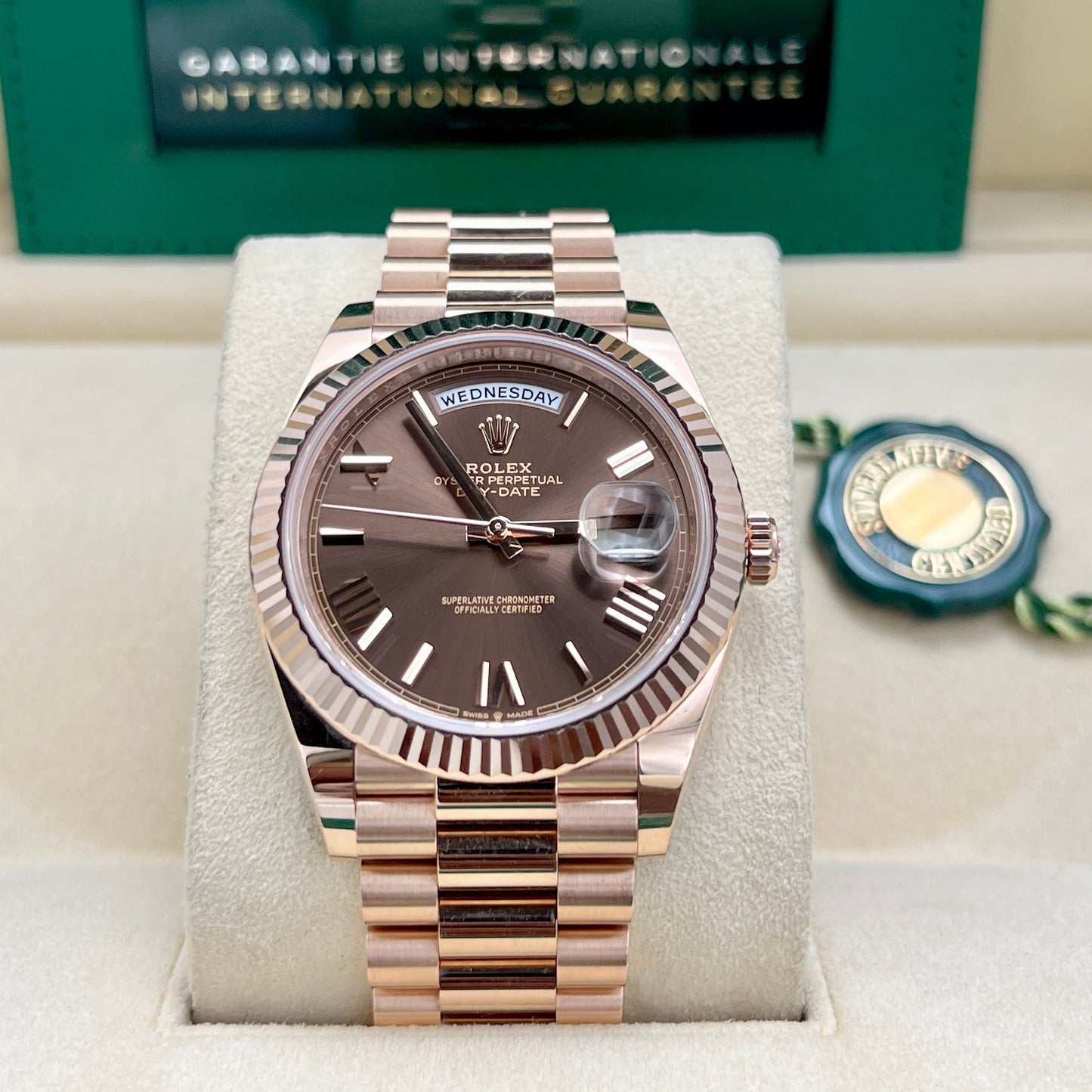 Rolex Day-Date  Chocolate Dial