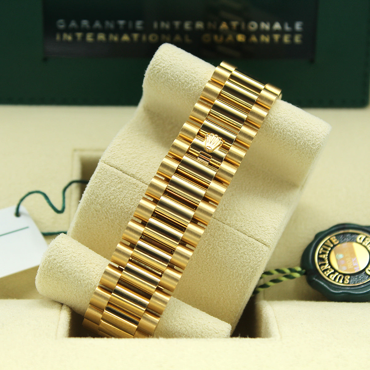 Rolex Day-Date 40 228238 (Green Roman Numeral Dial)