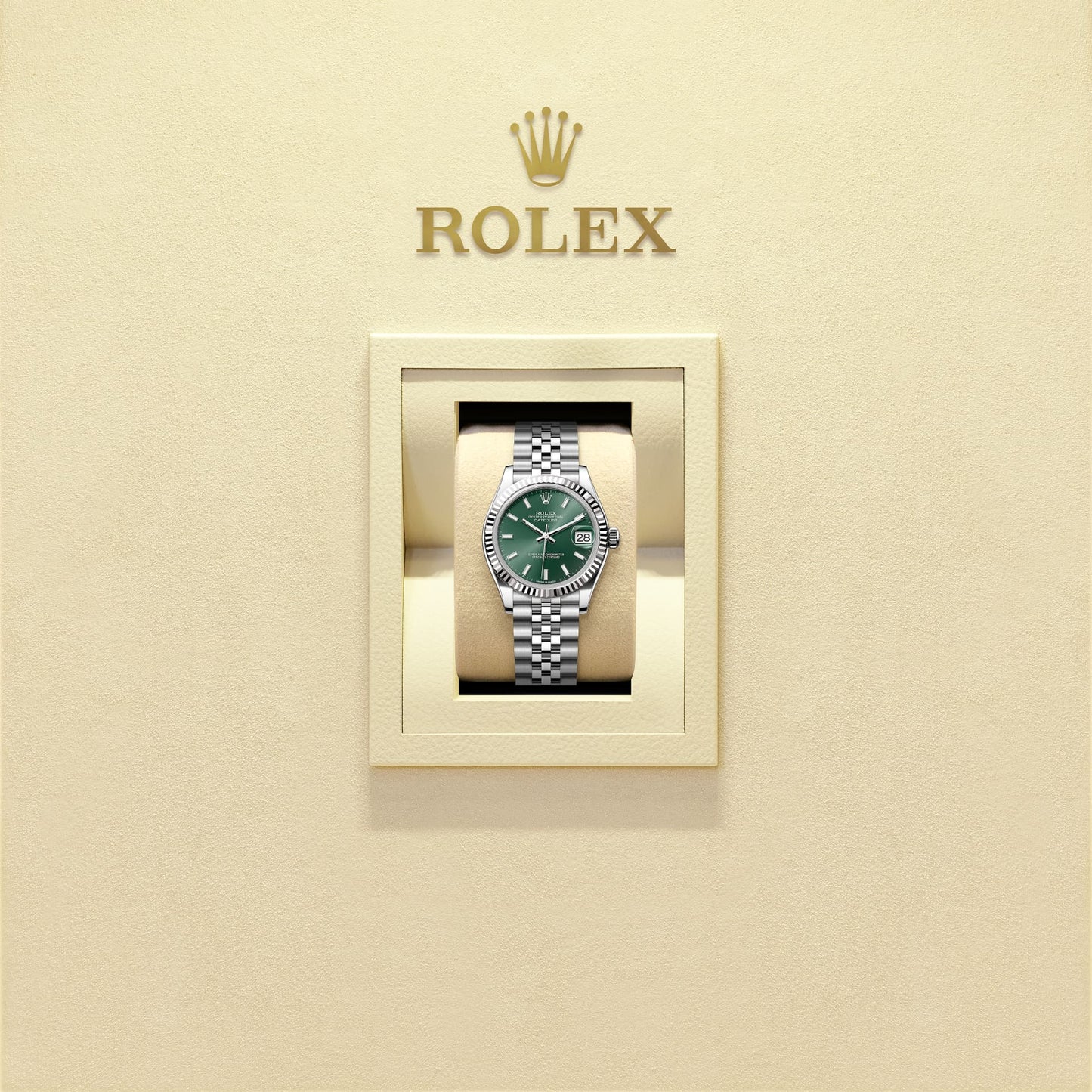 Datejust Vert acier Oystersteel et gris Femme