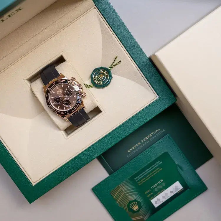 Rolex Cosmograph Daytona Chocolate Index Oysterflex Everose Gold