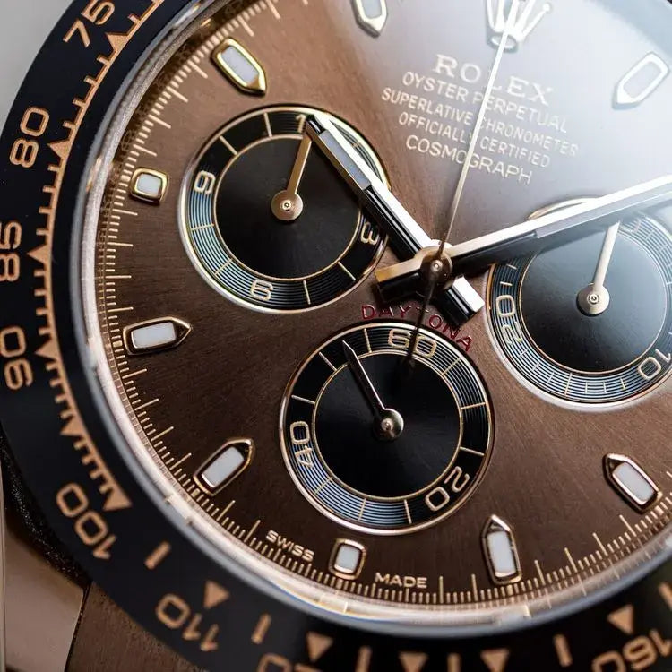Rolex Cosmograph Daytona Chocolate Index Oysterflex Everose Gold